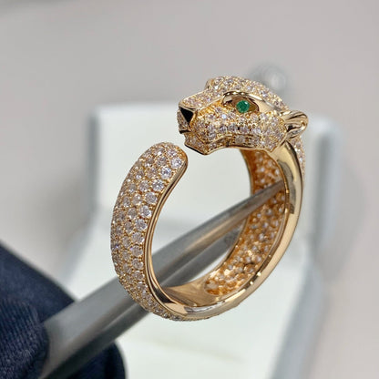 [Shinejoy]PANTHERE PINK GOLD DIAMOND RING
