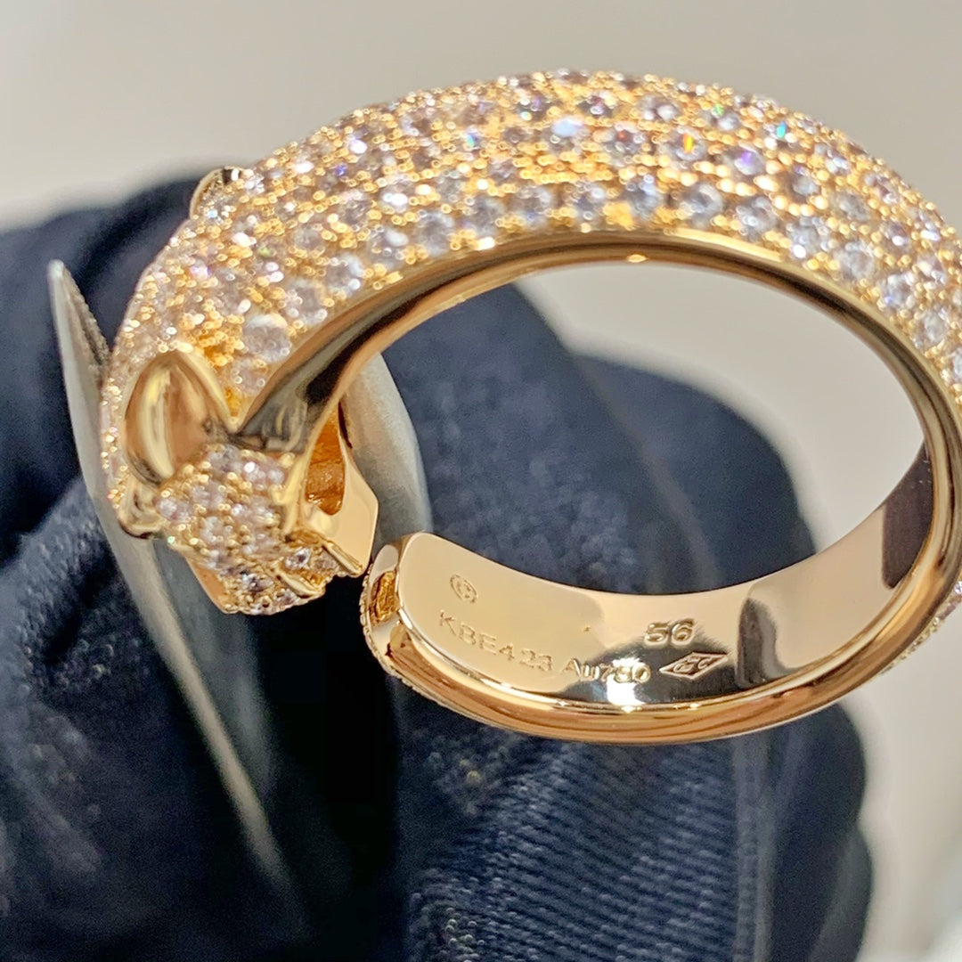[Shinejoy]PANTHERE PINK GOLD DIAMOND RING