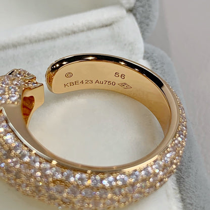 [Shinejoy]PANTHERE PINK GOLD DIAMOND RING
