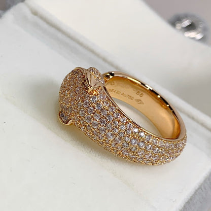 [Shinejoy]PANTHERE PINK GOLD DIAMOND RING