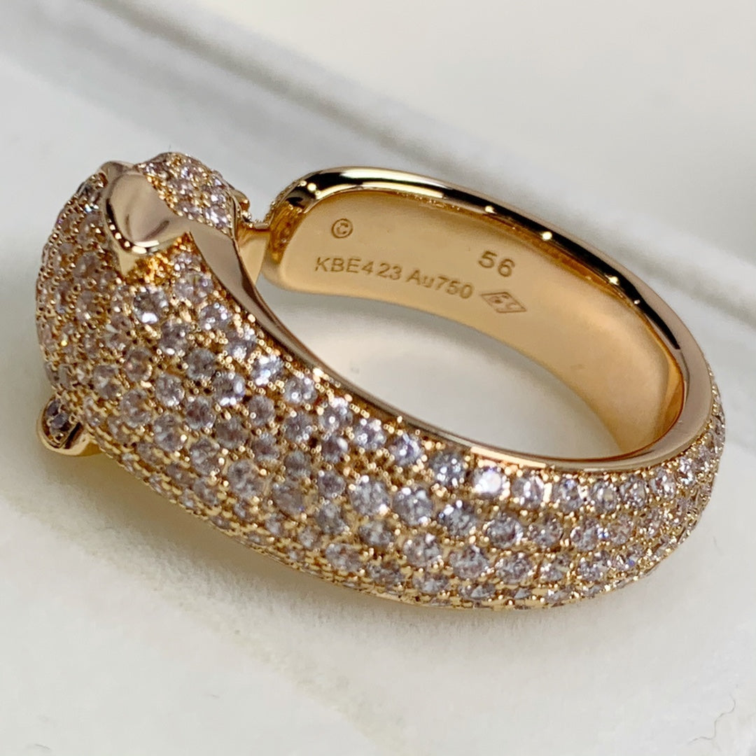 [Shinejoy]PANTHERE PINK GOLD DIAMOND RING