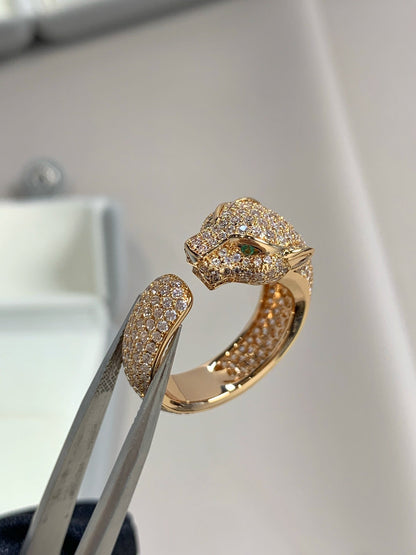 [Shinejoy]PANTHERE PINK GOLD DIAMOND RING