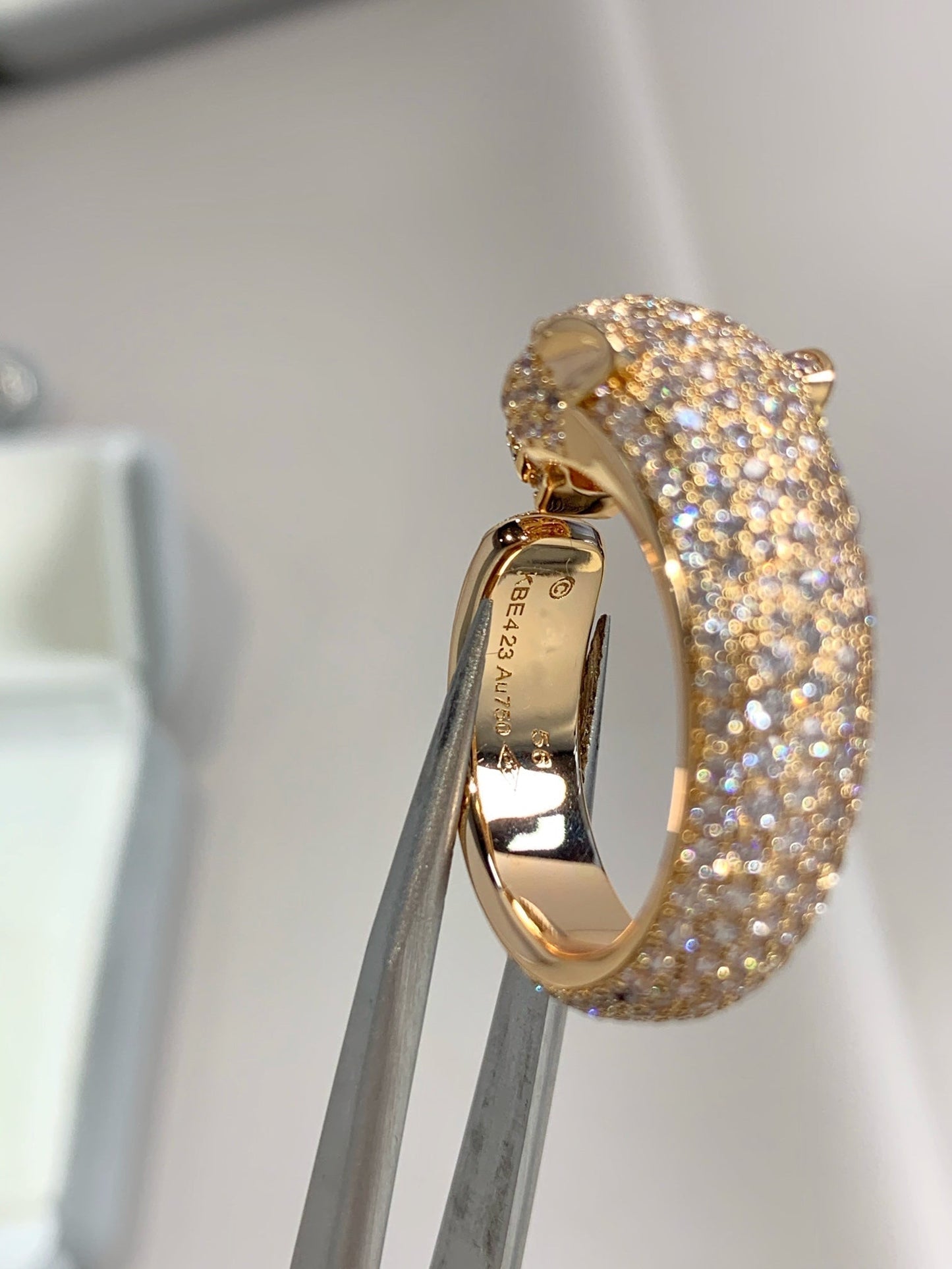 [Shinejoy]PANTHERE PINK GOLD DIAMOND RING