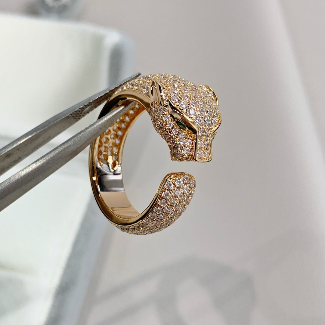 [Shinejoy]PANTHERE PINK GOLD DIAMOND RING