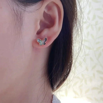 [Shinejoy]BUTTERFLY DARK MOP  EARRINGS