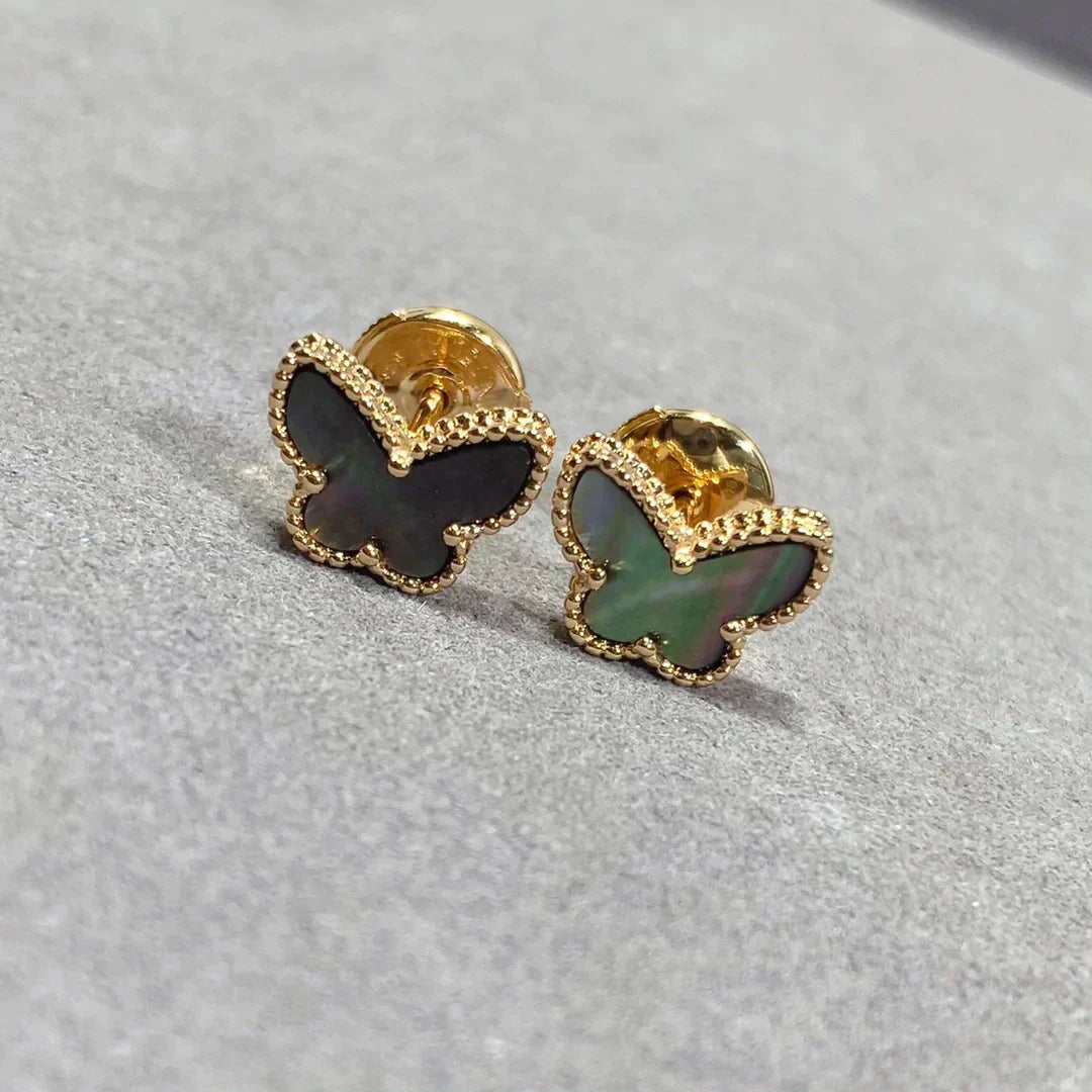 [Shinejoy]BUTTERFLY DARK MOP  EARRINGS