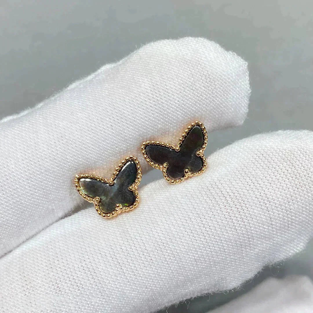[Shinejoy]BUTTERFLY DARK MOP  EARRINGS