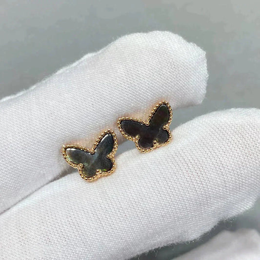 [Shinejoy]BUTTERFLY DARK MOP  EARRINGS