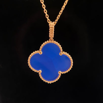 [Shinejoy]CLOVER 25MM NECKLACE TURQUOISE Shinejoy GOLD