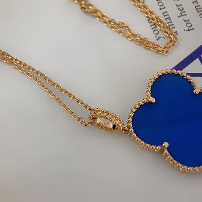[Shinejoy]CLOVER 25MM NECKLACE TURQUOISE Shinejoy GOLD