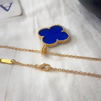 [Shinejoy]CLOVER 25MM NECKLACE TURQUOISE Shinejoy GOLD