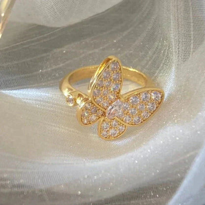 [Shinejoy]BUTTERFLY DIAMOND RING