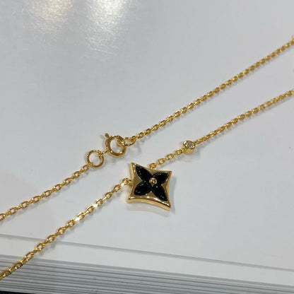 [Shinejoy]STAR BLACK MOP NECKLACE