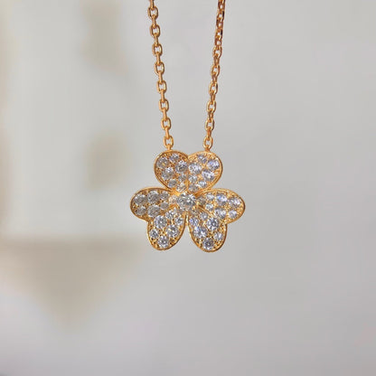 [Shinejoy]FLOWER DIAMOND NECKLACE