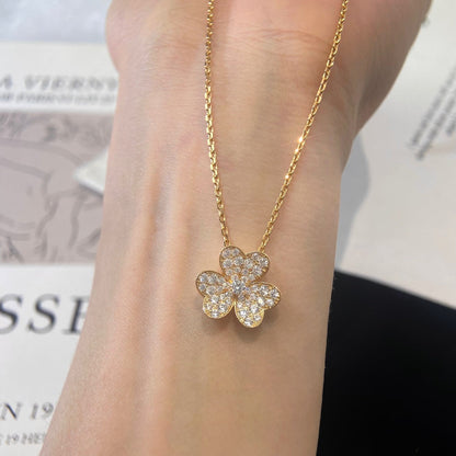 [Shinejoy]FLOWER DIAMOND NECKLACE