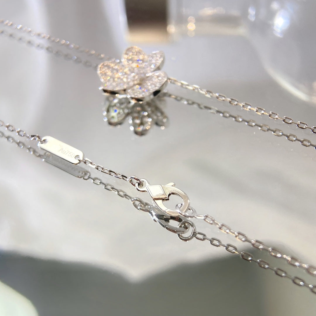 [Shinejoy]FLOWER DIAMOND NECKLACE