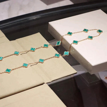 [Shinejoy]CLOVER 20 MOTIFS MALACHITE GOLD