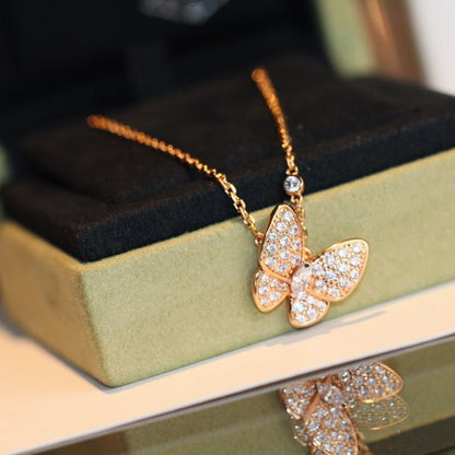 [Shinejoy]BUTTERFLY DIAMOND NECKLACE