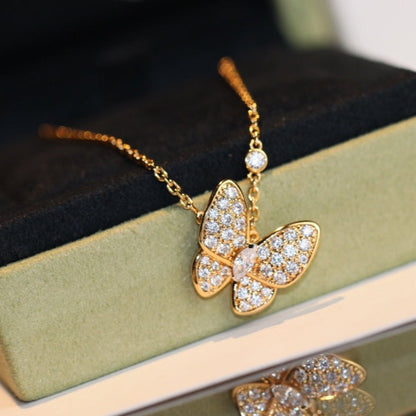 [Shinejoy]BUTTERFLY DIAMOND NECKLACE