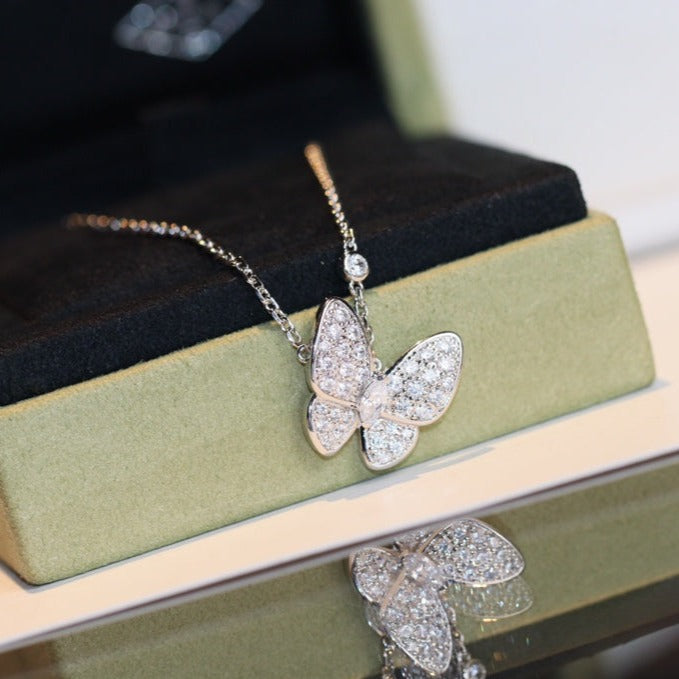 [Shinejoy]BUTTERFLY DIAMOND NECKLACE