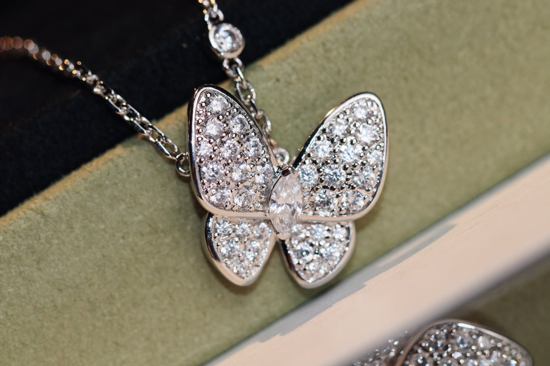 [Shinejoy]BUTTERFLY DIAMOND NECKLACE