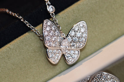 [Shinejoy]BUTTERFLY DIAMOND NECKLACE