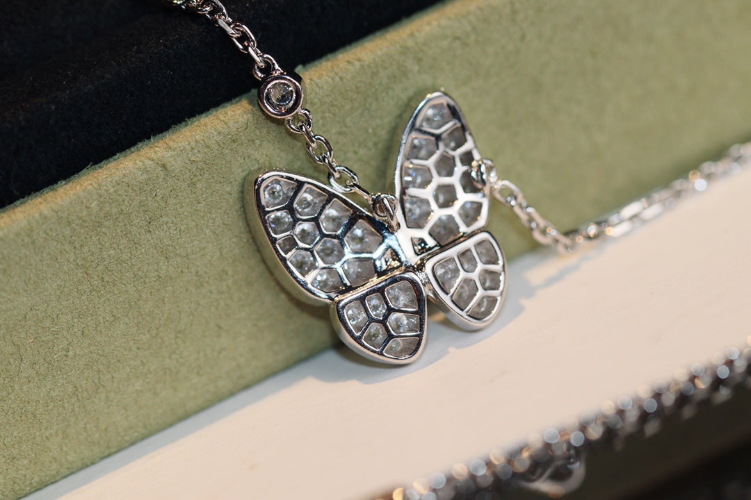 [Shinejoy]BUTTERFLY DIAMOND NECKLACE
