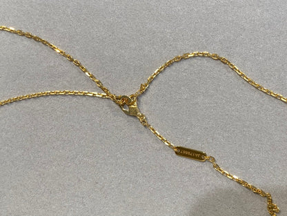 [Shinejoy]CLOVER 25MM NECKLACE GOLD CARNELIAN