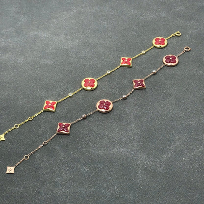 [Shinejoy]STAR AND SUN CARNELIAN 4 MOTIFS 3 DIAMONDS