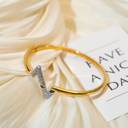 [Shinejoy]VOLTE UPSITE DOWN GOLD DIAMOND BRACELET