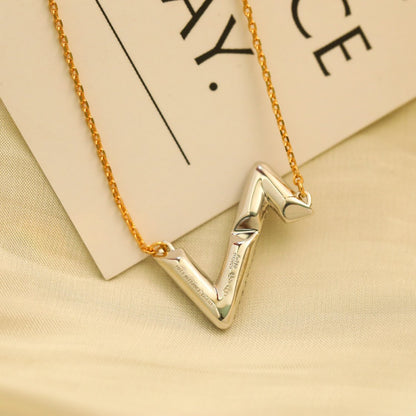 [Shinejoy]VOLT SILVER DIAMOND PEDANT NECKLACE