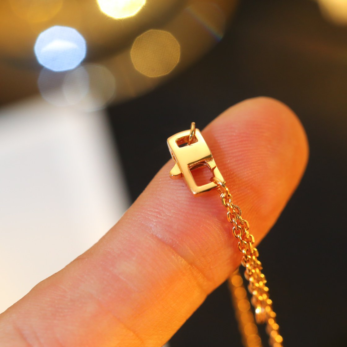 [Shinejoy]STAR AND SUN DIAMOND PINK GOLD NECKLACE