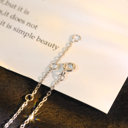 [Shinejoy]SUN MOTIF PINK MOP SILVER BRACELET