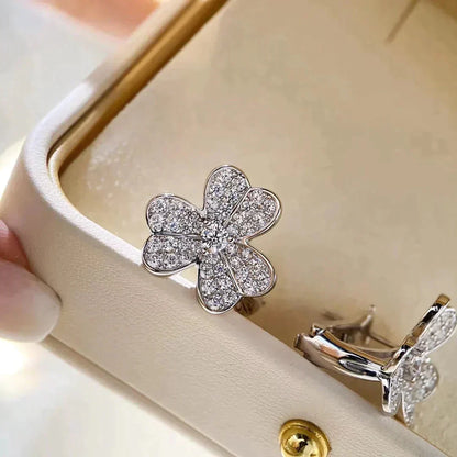 [Shinejoy]CLOVER COMOS DIAMOND EARRINGS SILVER