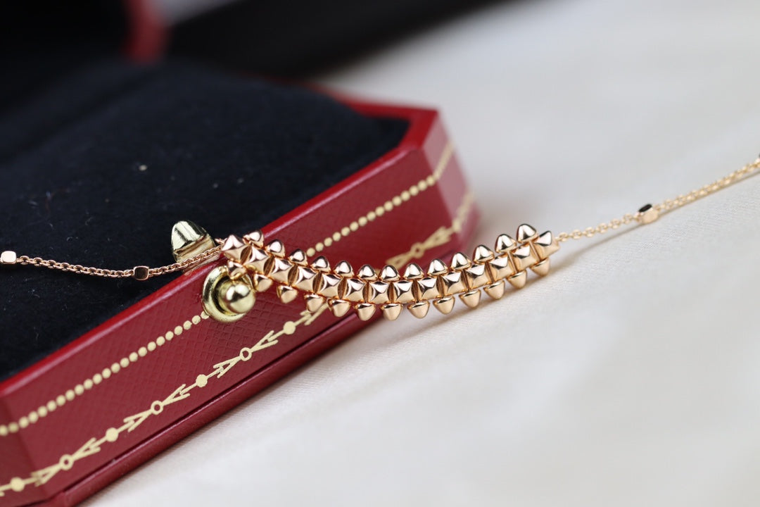 [Shinejoy]CLASH PINK GOLD NECKLACE
