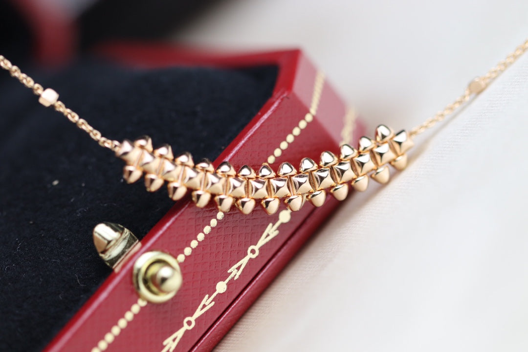 [Shinejoy]CLASH PINK GOLD NECKLACE