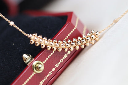 [Shinejoy]CLASH PINK GOLD NECKLACE