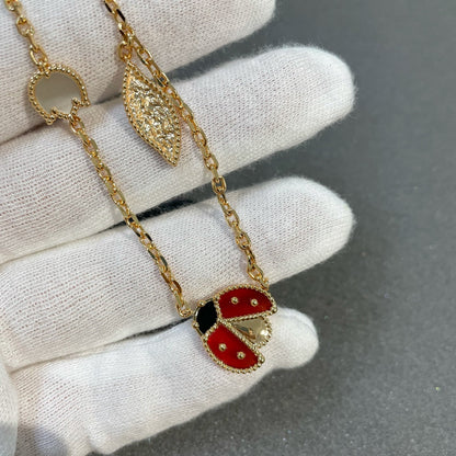 [Shinejoy]LUCKY SPRING 15 MOTIFS GOLD NECKLACE