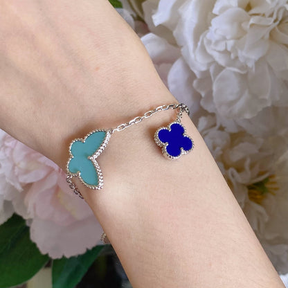 [Shinejoy]LUCKY SPRING SILVER BRACELET 4 MOTIF
