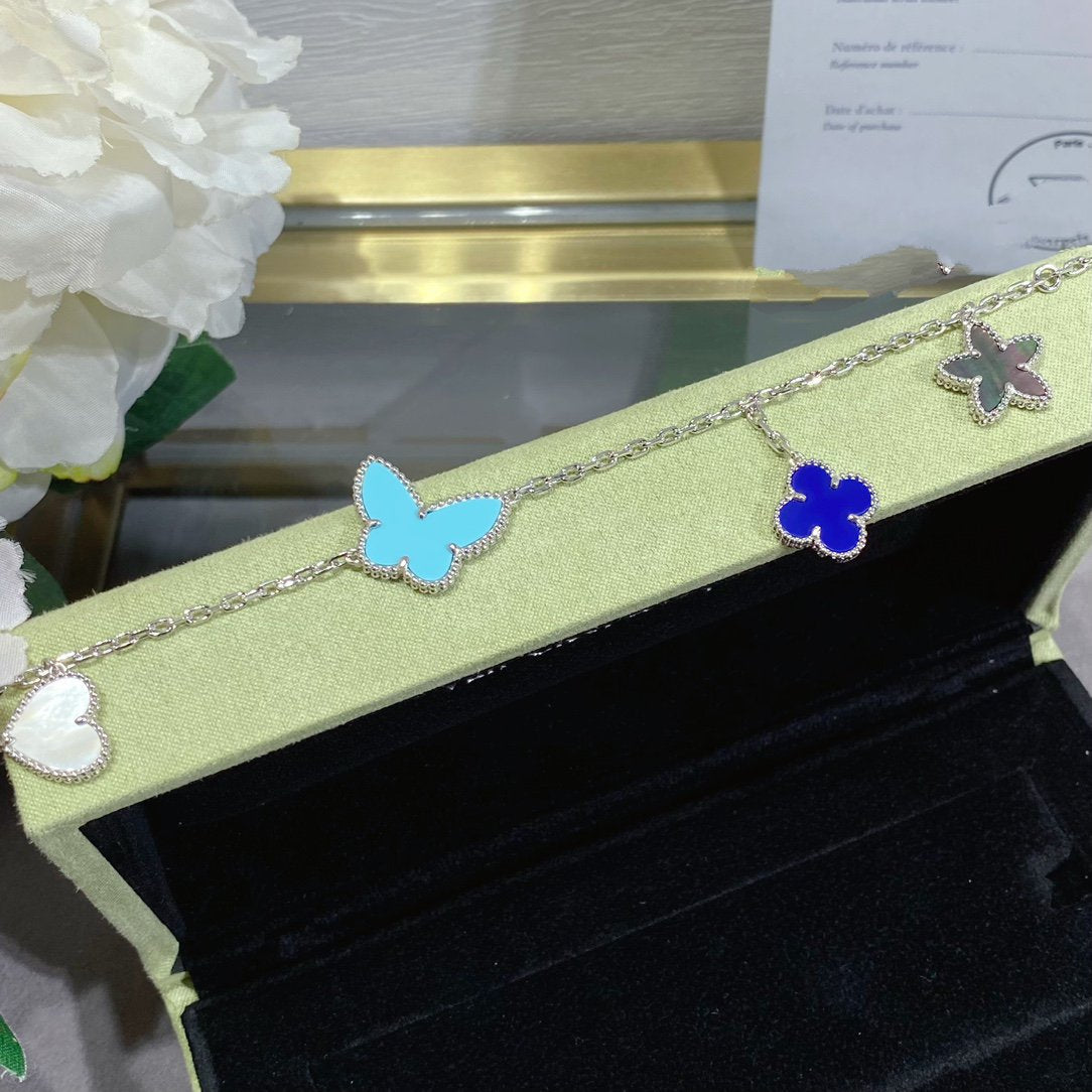 [Shinejoy]LUCKY SPRING SILVER BRACELET 4 MOTIF
