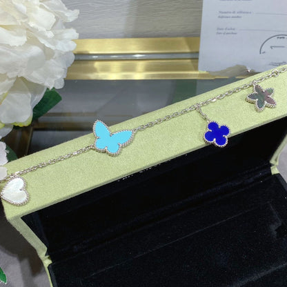 [Shinejoy]LUCKY SPRING SILVER BRACELET 4 MOTIF