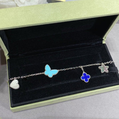 [Shinejoy]LUCKY SPRING SILVER BRACELET 4 MOTIF