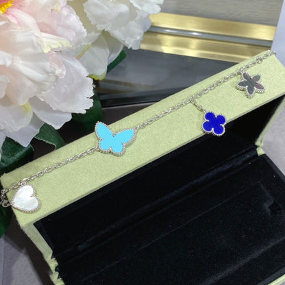 [Shinejoy]LUCKY SPRING SILVER BRACELET 4 MOTIF