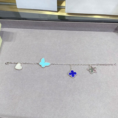 [Shinejoy]LUCKY SPRING SILVER BRACELET 4 MOTIF