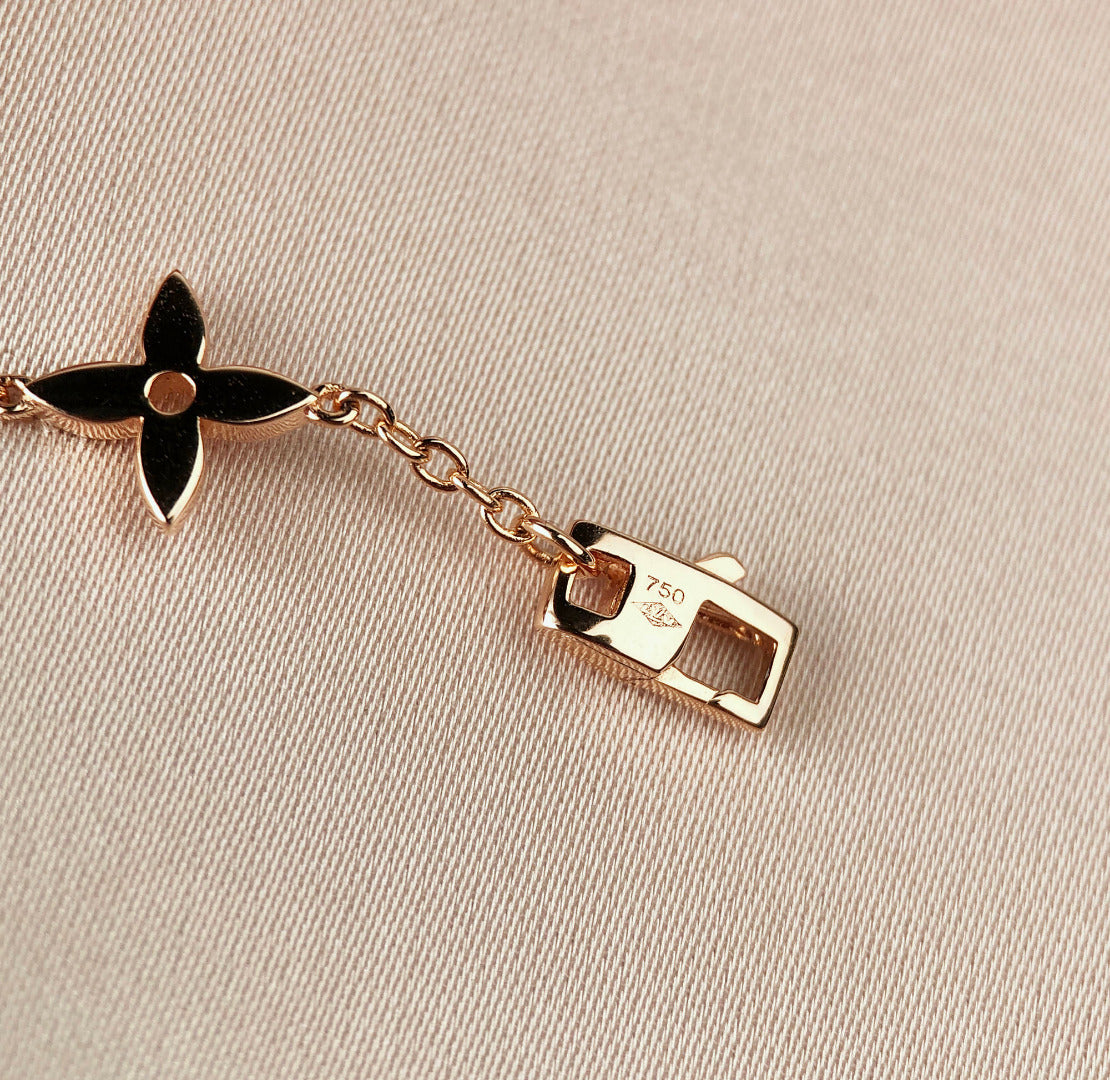 [Shinejoy]STAR AND SUN 7 MOTIFS GOLD BRACELET