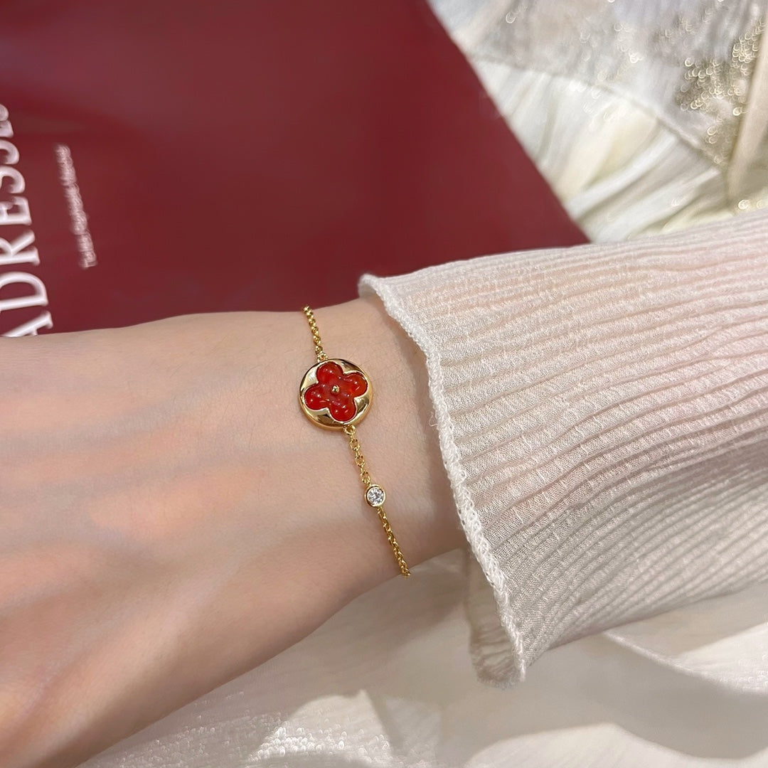 [Shinejoy]SUN PEDANT CARNELIAN BRACELET