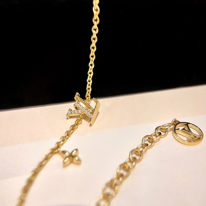[Shinejoy]LOGO STAR MOTIF GOLD BRACELET