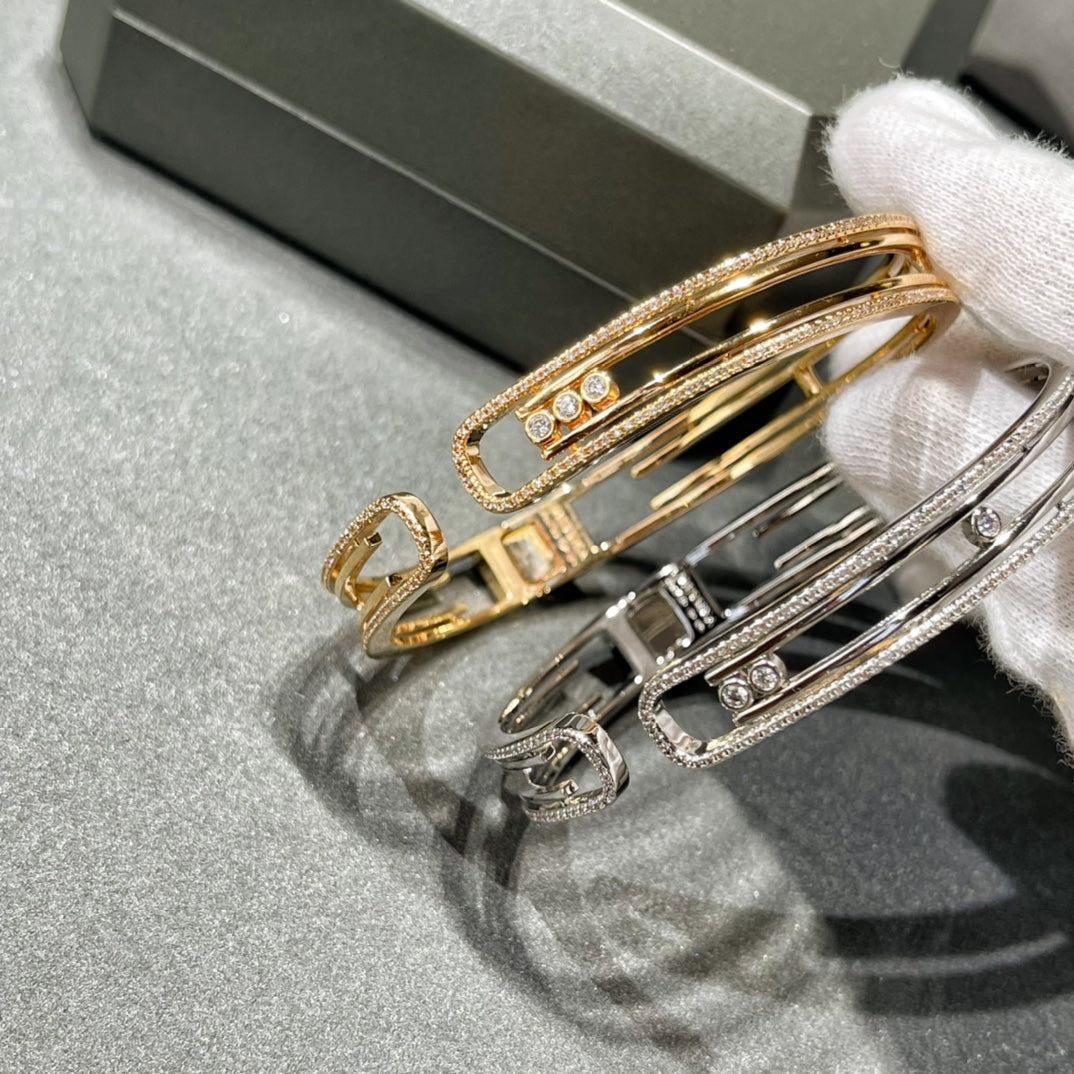 [Shinejoy]MOVE 10TH PAVED DIAMOND BRACELET
