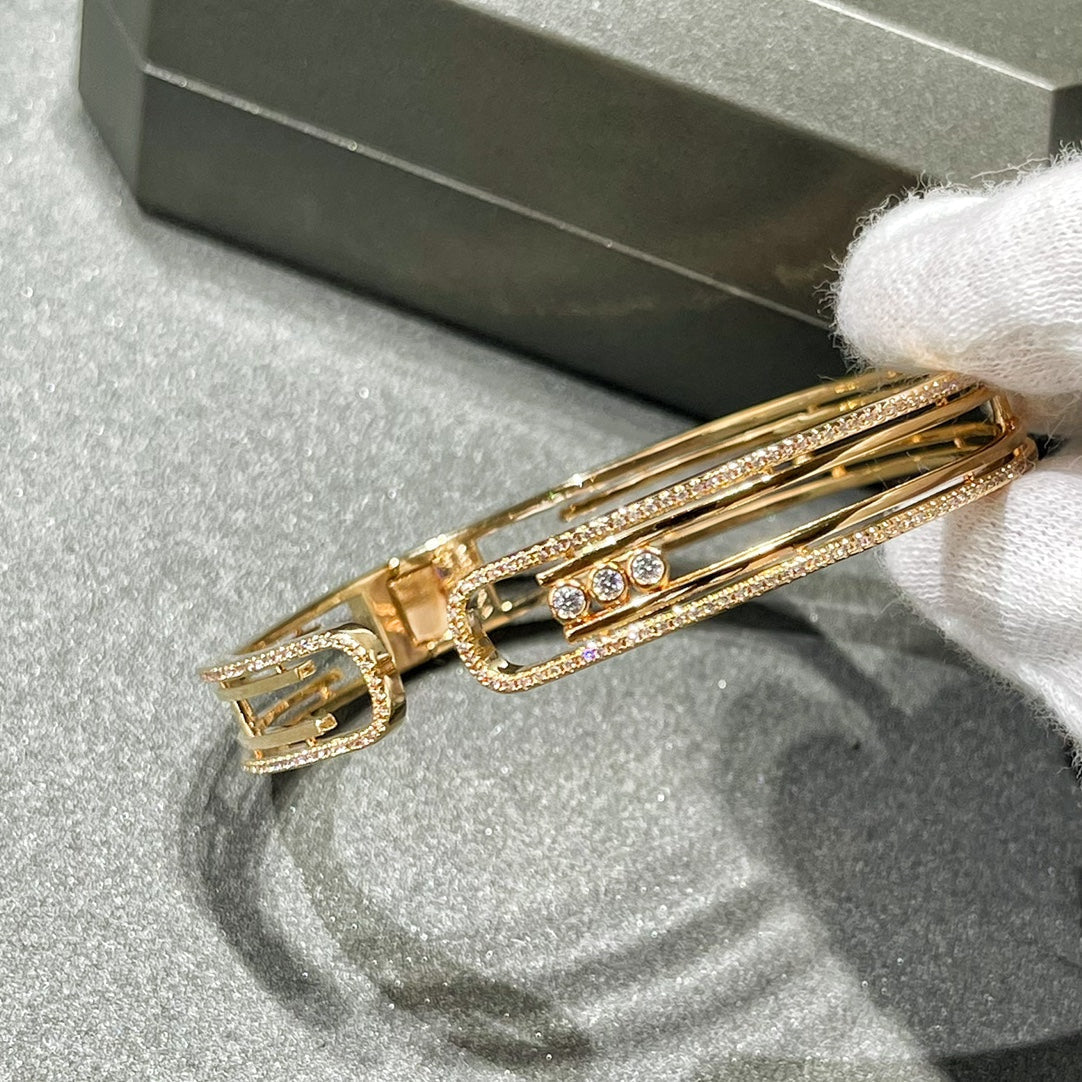 [Shinejoy]MOVE 10TH PAVED DIAMOND BRACELET