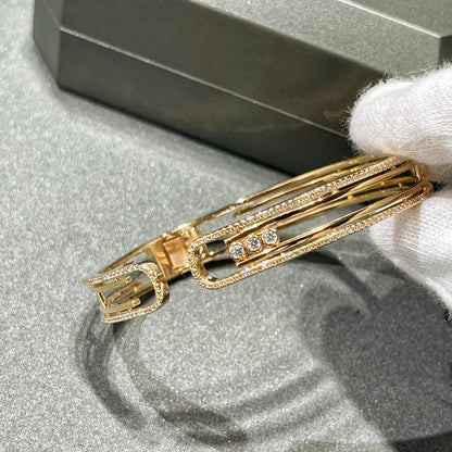 [Shinejoy]MOVE 10TH PAVED DIAMOND BRACELET